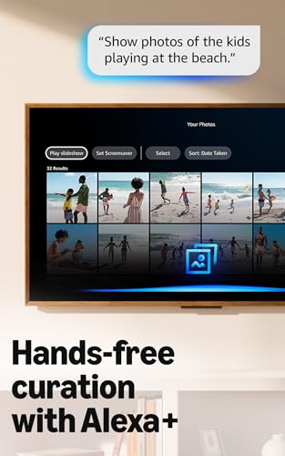 Image of Amazon Ember Artline 65 inch with Fire TV (newest model), 4K Ultra HD QLED smart TV with free art and photos, anti-glare display, custom frames, Dolby Vision, find shows faster with Alexa+ - No Frame