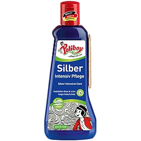 Poliboy - Silber Intensiv Pflege - 200 ml - zur Reinigung und Pflege für echtes Silber, Versilbertes und Gold Cover