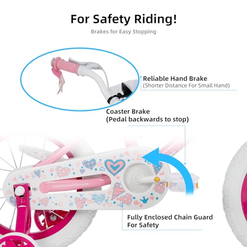 image for JOYSTAR 16 Inch Girls Bike Toddler Bike for 4 5 6 7 Years Old Girl 16