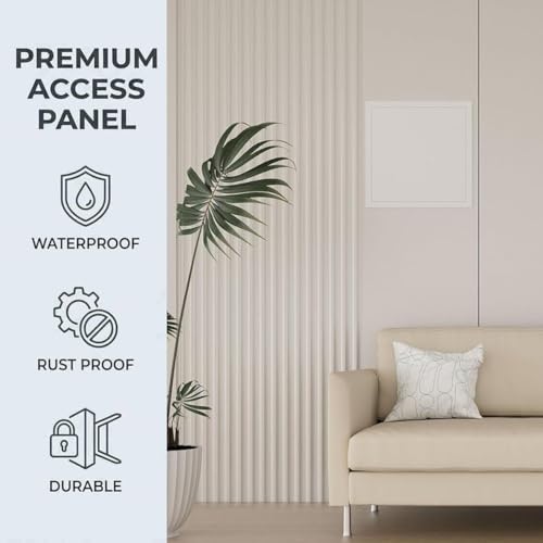 Trappe d'accès blanche en métal 550x850mm pour cloison sèche - 5