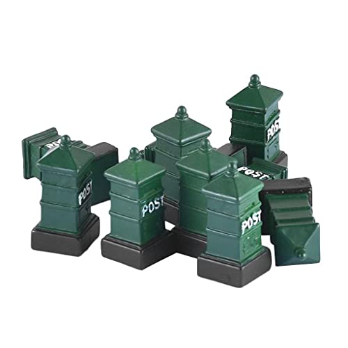 Caixa postal de resina NC 10 peças miniatura de jardim de fadas para decoração de casa, mini artesan