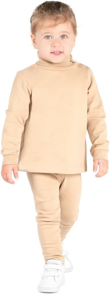 Lilax Girls' Basic Solid Full Length Cotton Soft Leggings - Image 6