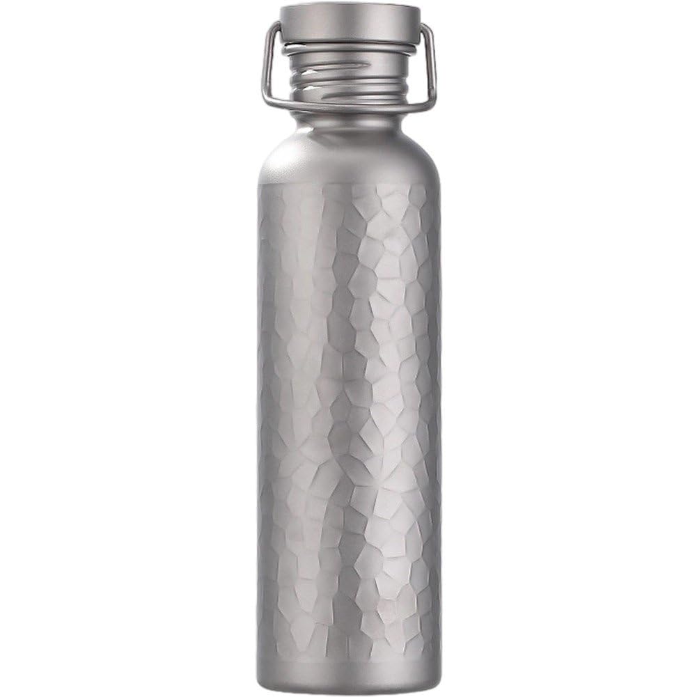 Gourde en titane 750ml de camping et randonnée avec bouteille sport métallique anti-fuite