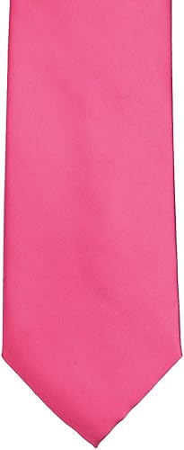 Miniatura 10 de TieMart Corbata de color sólido para hombre longitud estándar