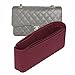 Lckaey Bag Organizer Insert for Chanel Classic Flap Medium bag Shaper Purse Insert - Premium Handbag Felt Organizer 2009Claret-M