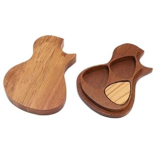 Changor Médiators de Guitare, Ensemble de Supports de médiator de Guitare décoratifs Portables en Bois d’olivier résistants à l’usure durables pour la Performance - Les Beatles, Paul McCartney, John Lennon, RIngo Starr, George Harrison