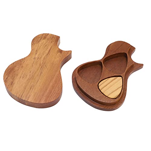 Changor Médiators de Guitare, Support de médiators de Guitare en Bois d’olivier Naturel Durable Portable pour Le Stockage - Les Beatles, Paul McCartney, John Lennon, RIngo Starr, George Harrison Changor Médiators de Guitare, Support de médiators de Guitare en Bois d'olivier Naturel Durable Portable pour Le Stockage