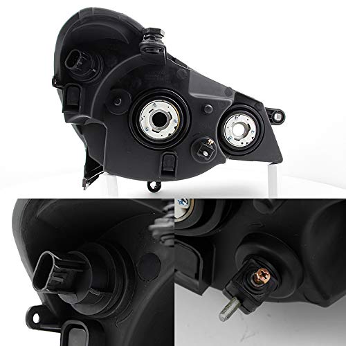 AKKON - For Chrysler Sebring 4Dr Sedan Chrome Clear Replacement Headlights Headlamp Front Lamps Left+Right Pair