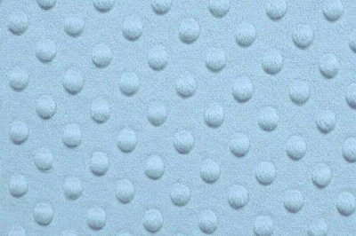 Minky Dimple Dot Fur Fabric, by The Yard (Light Blue)