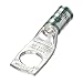 Panduit LCA1-14-E Tin-Plated Copper Compression Connector Lug, One-Hole, Standard Barrel with Window, #1 AWG Wire, 1/4