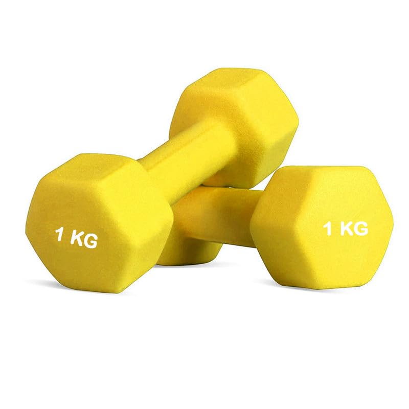 Bodystation Cast Iron Dumbbell Set Neoprene Coated Weights for Men & Women Durable Strength Training Equipment for Home Gym & Floor Protection