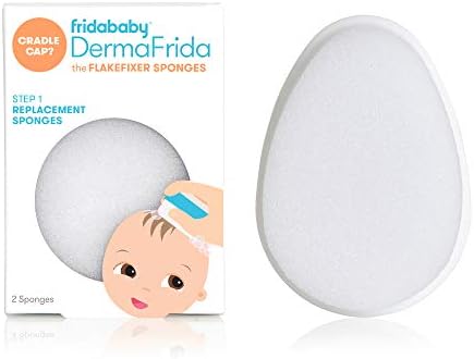 Frida Baby Fridababy Replacement Sponges For The 3-Step Cradle Cap System By Dermafrida The Flakefixer 2 Pack Of Soft Sponges Work With The Flakefixer System(Sold Separately)