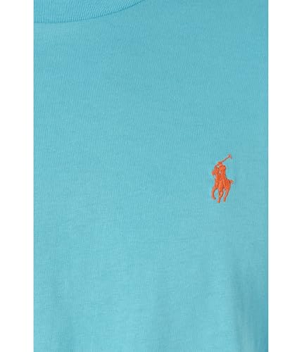 Image of POLO RALPH LAUREN, Men's, Classic Fit Jersey Crewneck T-Shirt, Perfect Turquoise, X-Large