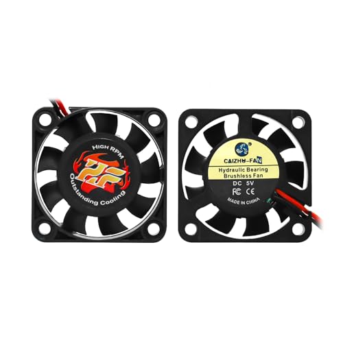Image of 40mm RC Cooling Fan 28000RPM Brushless Motor Cooling Fan with Carbon Fiber Cover for RC Car 1 /8 1 /10 540 550 F540 3650 3660 Motor
