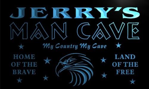 ADVPRO x0039-tm Jerry's Man Cave Eagle Bar Custom Personalized Name Neon Sign