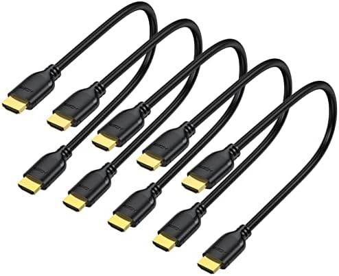 Short HDMI Cable 1 Foot 5-Pack, 4K 1FT HDMI to HDMI Cable High Speed