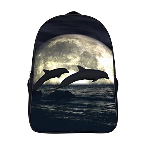 Sac à dos d'école dauphin stylé pour les sorties en classe et voyages