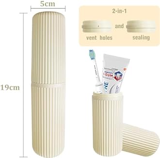 Oceanevo 9 Pcs Packing Cubes, Travel Luggage Organizer for Men and Women, Toiletry Bag, Packing Cubes for Travel With Tooth Brush Holder- Set of 9 - Beige