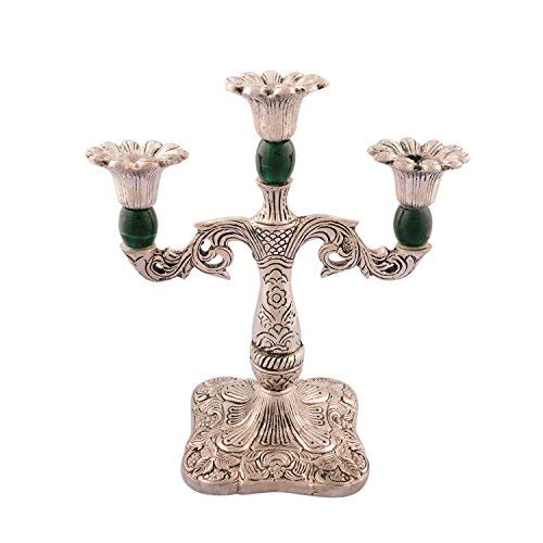 Stand de bougie en cristal vert superbe cadeau de mariage ou fête