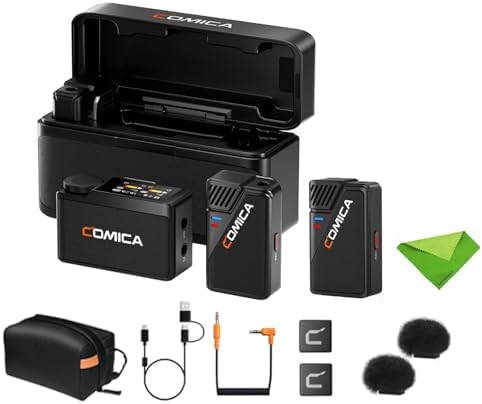 COMICA Micrófono de Solapa inalámbrico BooMax para Smartphones y ...