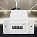 Pulse Counter, CSK4-YKW 4 Digits 0-9 Industrial Totalizer Mechanical Electromagnetic Pulse Counter For Chemical Textile Machinery(DC 12V)