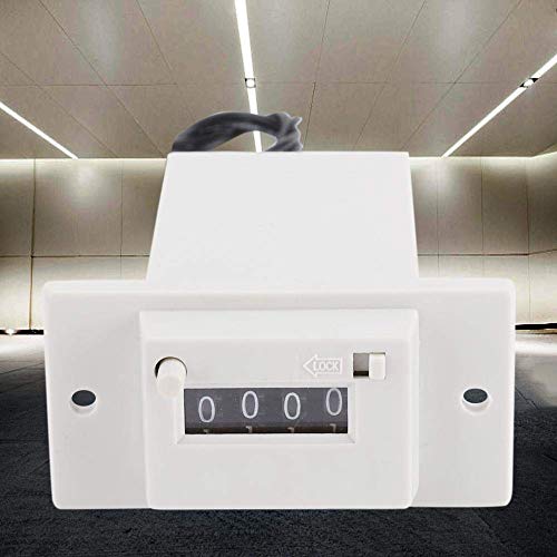 Image of Pulse Counter, CSK4-YKW 4 Digits 0-9 Industrial Totalizer Mechanical Electromagnetic Pulse Counter For Chemical Textile Machinery(DC 12V)