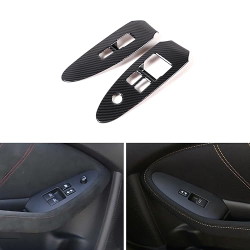 Panneau de lève-vitre Nissan 370Z en fibre de carbone ABS look carbone élégant
