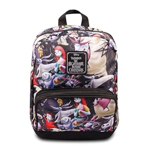 Fast Forward New York Disney Nightmare Before Christmas Mini Backpack for Women -- Canvas Purse Shoulder Bag Adults, Teens-Include Plastic bottle Fast Forward New York Disney Nightmare Before Christmas Mini Backpack for Women Canvas Purse Shoulder Bag Adults Teens Include Plastic bottle