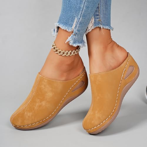 Mules légères antidérapantes Jaune C taille 39.5 à semelle souple unique