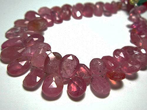 Ruby briolette étincelant pour sublimer vos tenues de soirée avec un collier fait main