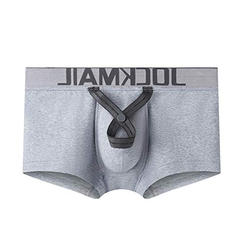 JOCKMAIL Cotton Men Boxer U Convex Pouch Adjustable Size Ring Men trunk Shorts