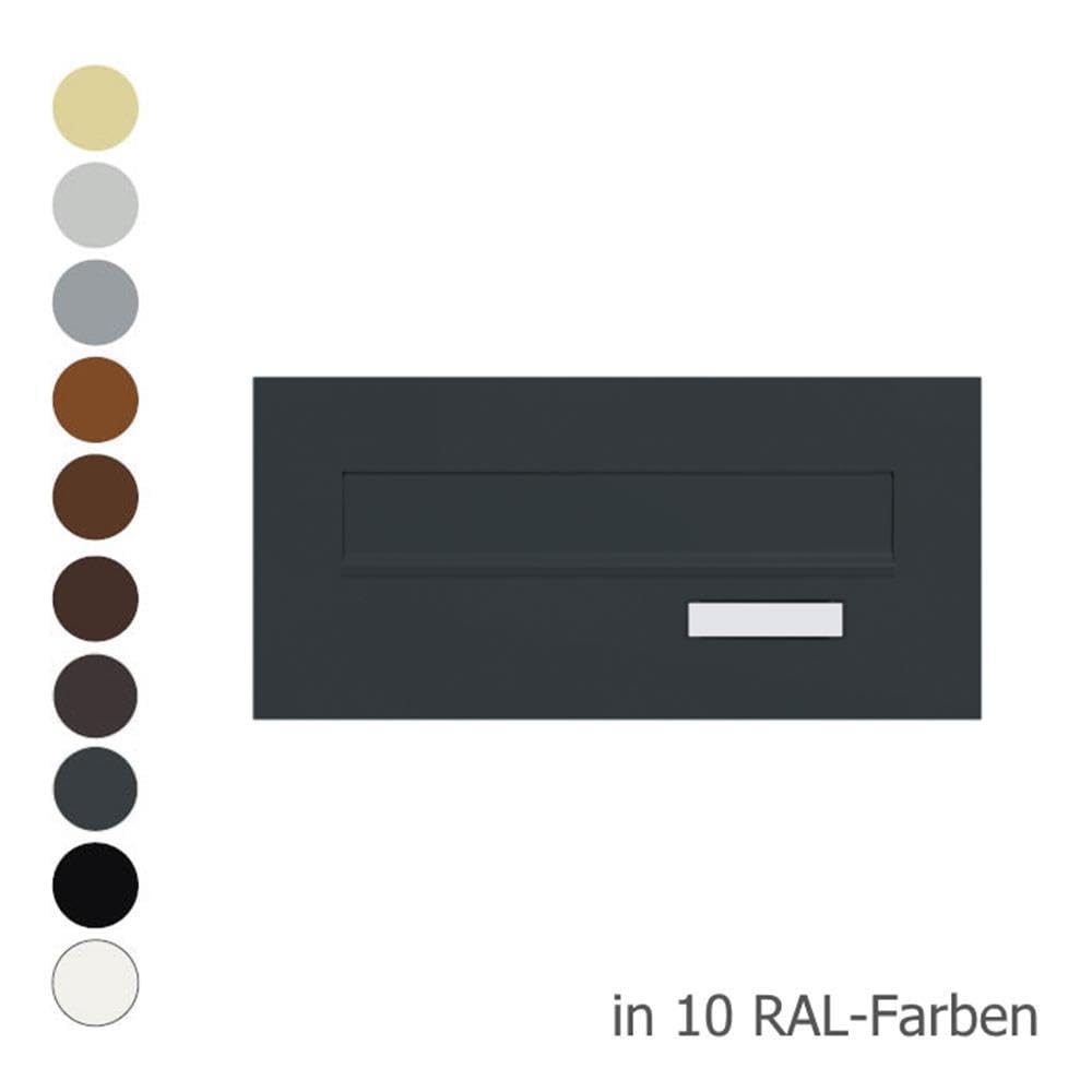 CD-1 Briefkasten Frontplatte in RAL 7016 Anthrazit
