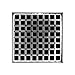 Infinity Drains QS 5 PS - 5? Decorative Top Plate - Squares Pattern for Q 5, QD 5, QDB 5 in polished stainless