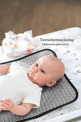 Monnhein Bebek Bakım Örtüsü, Bebek Alt Açma Minderi, Su Geçirmez Bebek Minderi (Woods) - Görsel 7