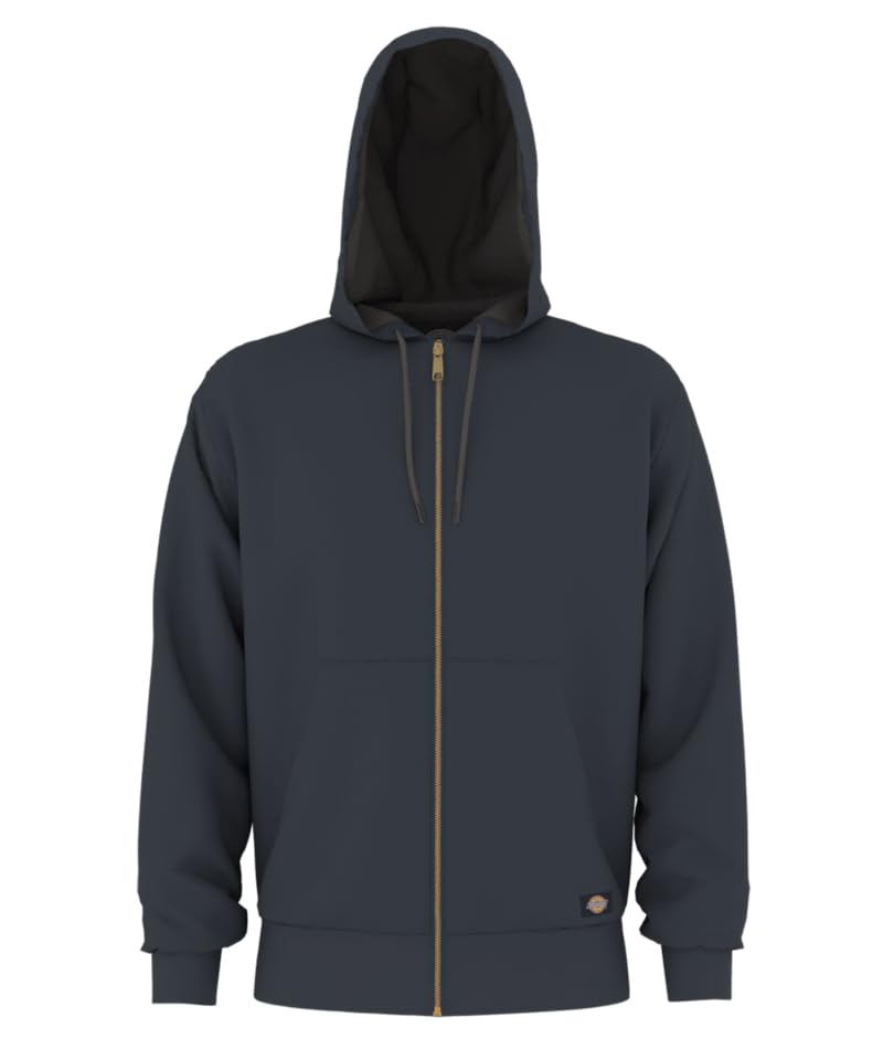 Dickies Mens Full Zip Thermal Lined Fleece Hoodie
