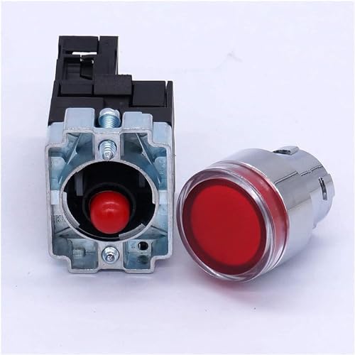 Interrupteur bouton-poussoir rouge 22mm pour éviter les pannes de signal - 5