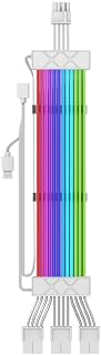Extensiones de cable RGB PSU para mejorar la estética construidas con materiales para un uso duradero en PC (12P)