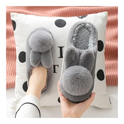 Tofflor Vinter Bomull Tofflor Kvinnor Vinter Tjock-Solat Non-Slip tredimensionell Plush Warm Hushåll Inomhus Par Söt yttre slitage Bomull Tofflor Tofflor (Size : G-40/41)