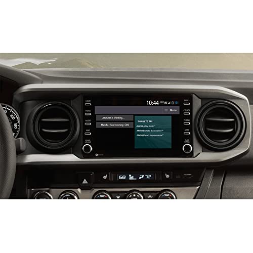 Image of JDMCAR Compatible with Toyota Tacoma Accessories 2016-2022 2023 Premium Aluminum Alloy A /C Vent Ring Outer Trim Decoration Covers fit Tacoma A /C Outlet Vent -(4 pcs Set, Black)
