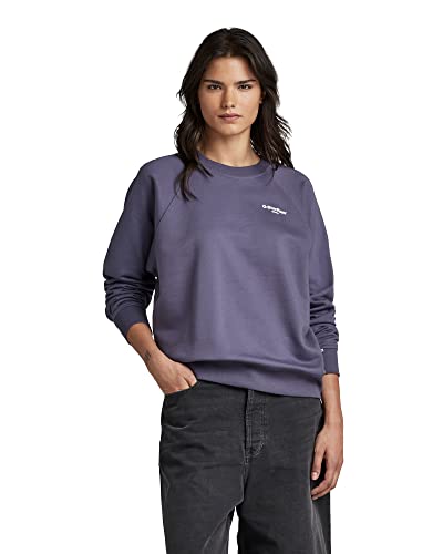 G-Star Raw Staff Graphic Sweatshirt, Suéter Para Mujer, Púrpura Dk Grape D22728-D277-800 , L