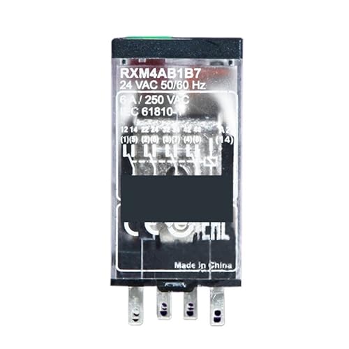 Relais de commande RXM4AB1B7 miniature enfichable 4 contacts inverseurs 6A