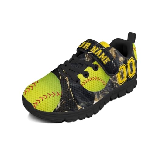 Balls Print Sneakers Unisex Child Hook and Loop Anti Skid Lightweight Shoes for Jogging Hiking Camping3