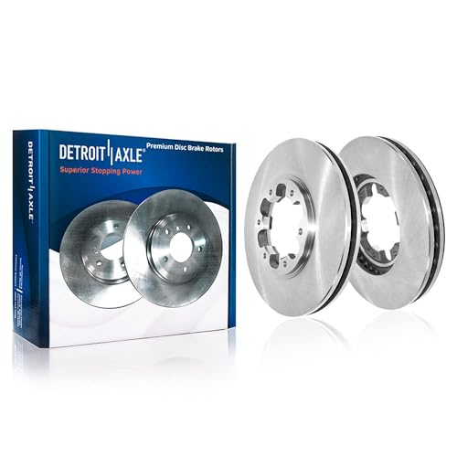 Image of Detroit Axle - Front Brake Kit for 2000-2004 Nissan Xterra 03-04 Frontier | Brake Rotors and Ceramic Brake Pads Replacement: 11.12 inch inch Rotors