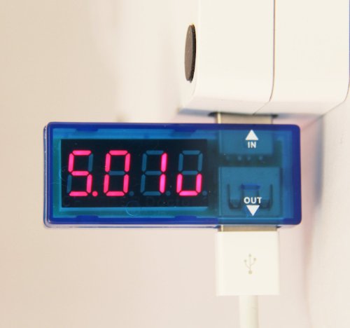 AboveTEK® USB Power Meter Voltage Tester Current Monitor - USB 2.0 3.0 Volt Amp Reader Multimeter LED Screen-Portable Durable mV mA Measurement - Solar Panel Voltmeter Battery Power Bank Ampmeter Wall Charger Smartphone Tablet Gadget Charging Status