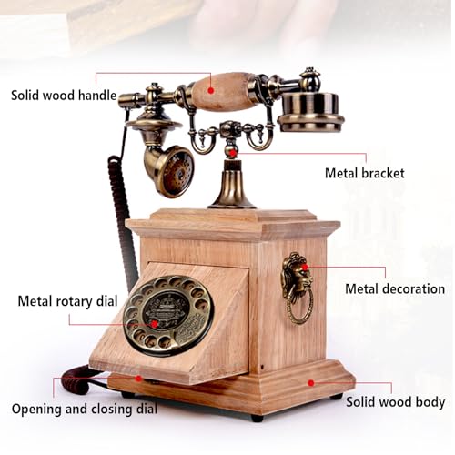 Téléphone fixe filaire rétro HJMMWT de bureau vintage - 7