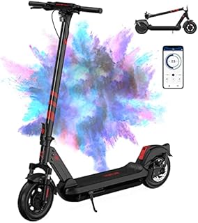 RCB Electric Scooter, Double Shock Absorption, 500W Motor, 20-25 Miles Long Range & 18MPH, 10