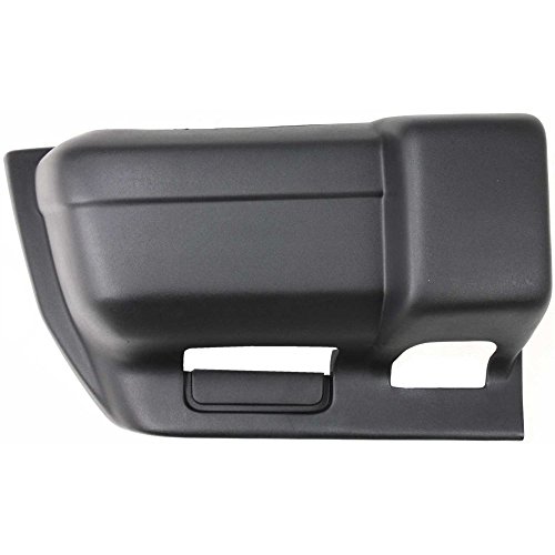 Evan-Fischer Bumper End Compatible withJeep Cherokee 97-01 Front Textured W/Sport Model Right Side Plastic Textured