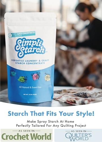 simpli starch dry mix makes super concentrated liquid starch for laundry ideal refill for non-aerosol spray bottles amp travel perfect for crafts - pack- 8oz 2