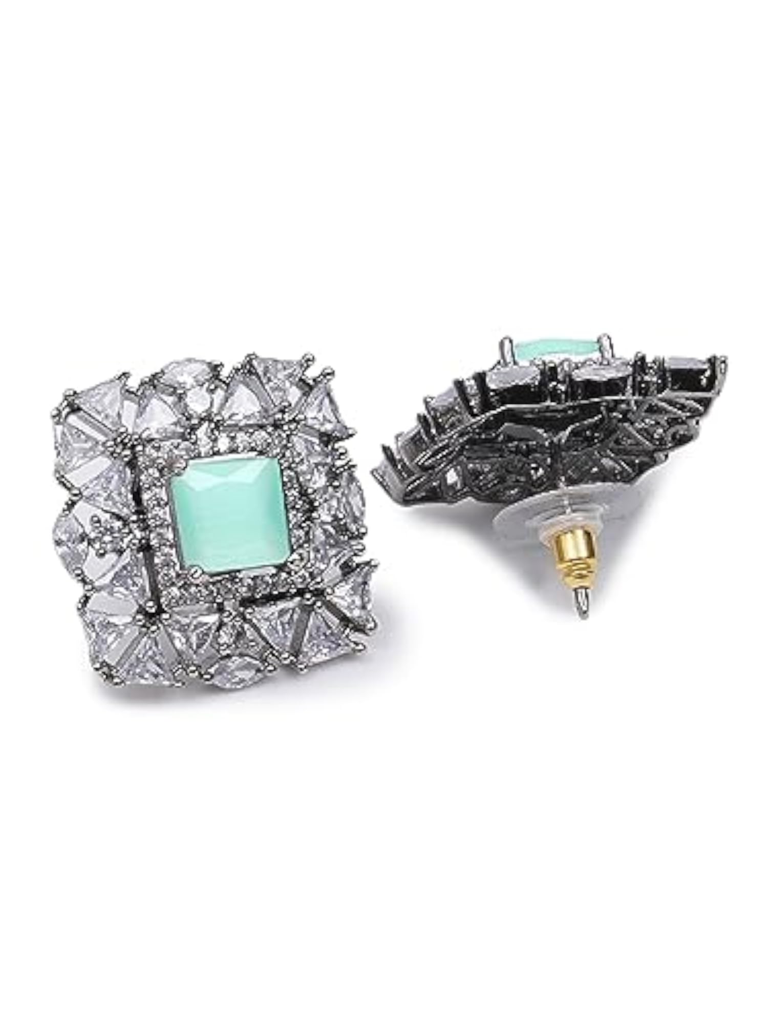 American Diamond Classic Stud Earrings for Women, Timeless Elegance