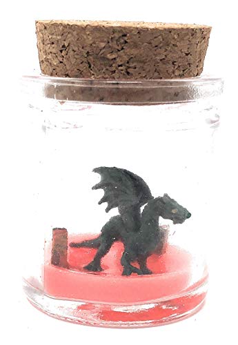 Fish Belli Mini Desk Pet Dragon Black with Glowing Magma and Adoption Certificate